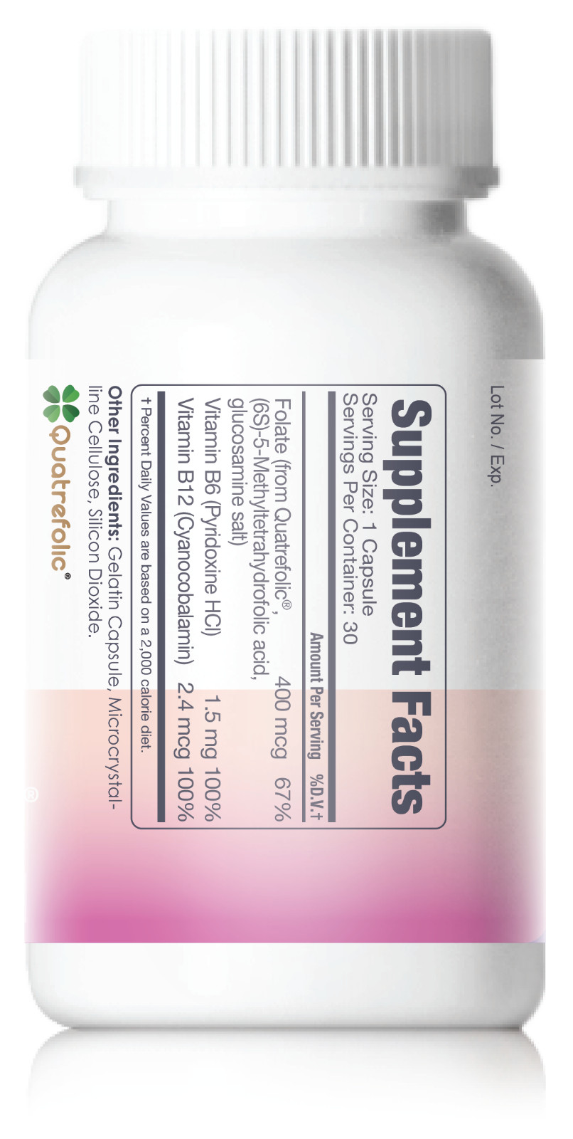 Confidence USA Super Folate 30 Capsules – Quatrefolic® Folate + Vitamin B6 & B12