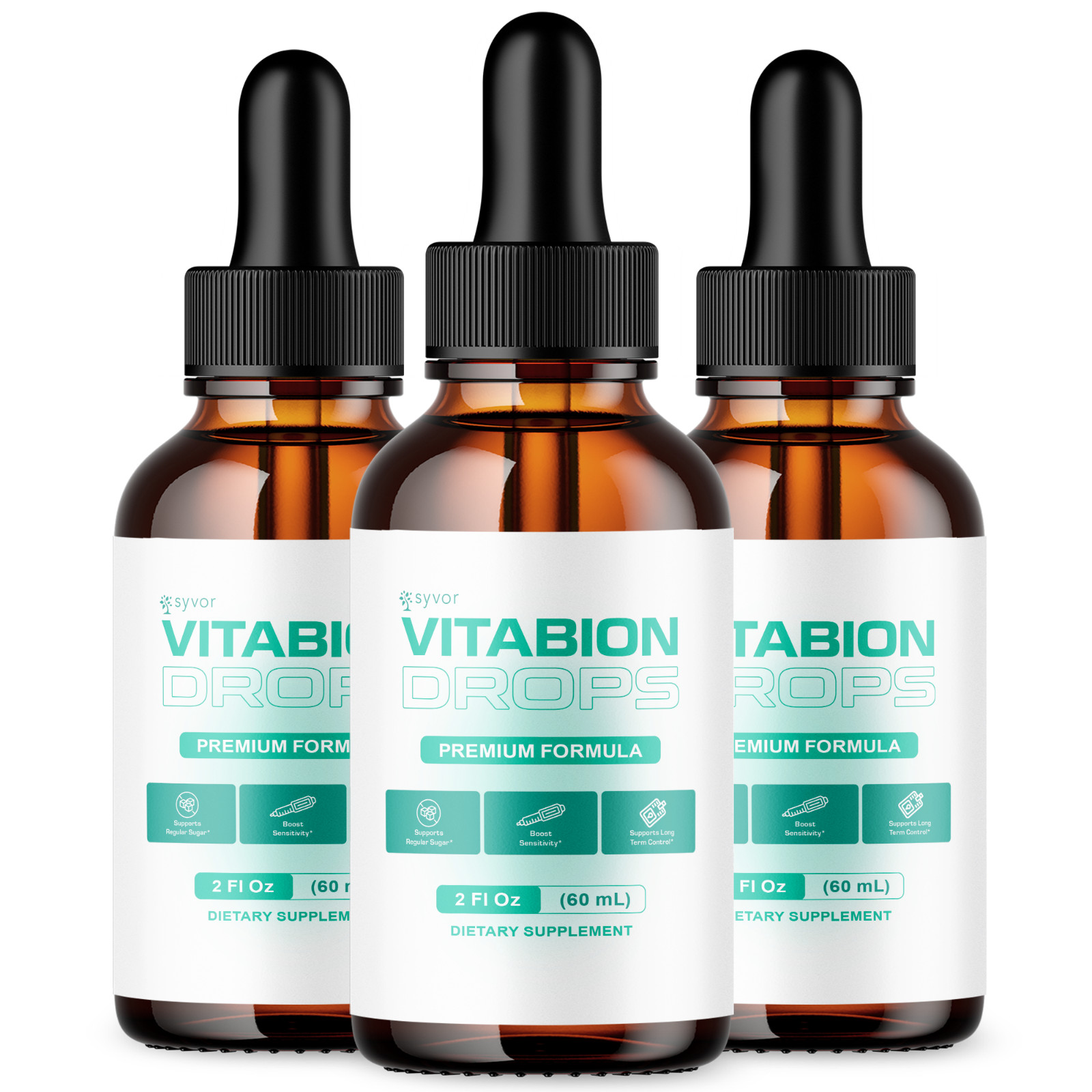 (3 Pack) Vitabion Blood Support Drops Vita Bion Vitamin Supplement 90 Servings