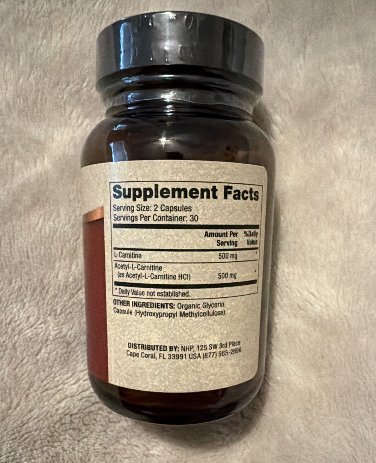 Dr. Mercola Carnitine Complex 1,000mg Per Serving 60 ct Capsules