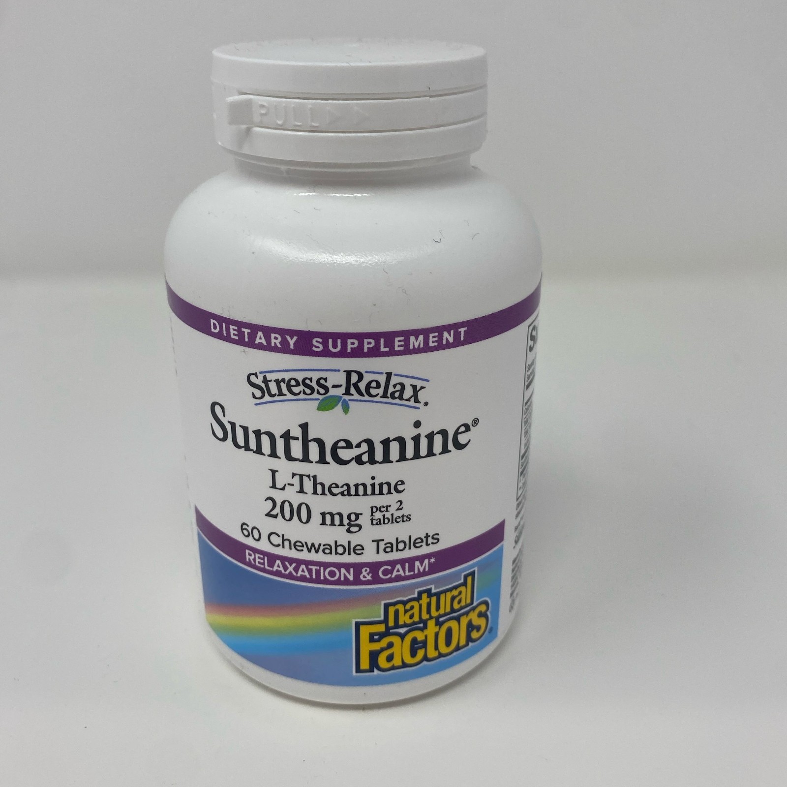 Natural Factors Stress-Relax Suntheanine L-Theanine 100mg, 60 Chewables