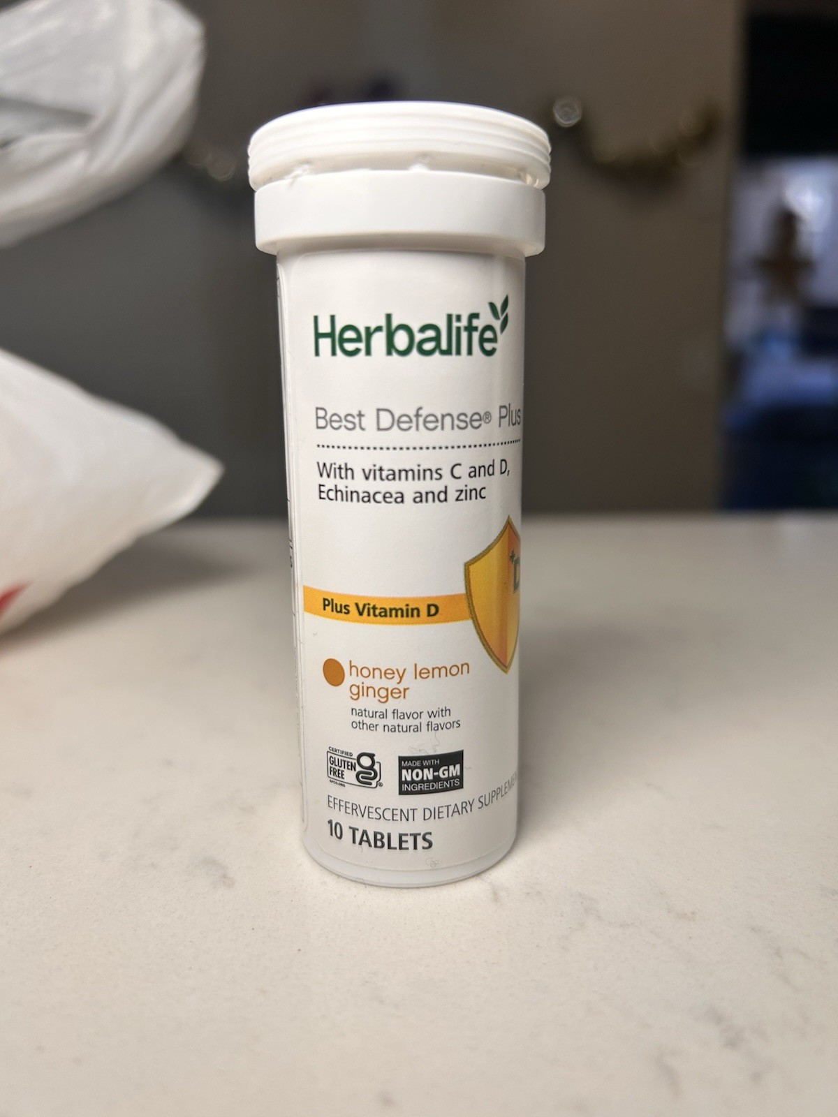 Herbalife Best Defense Honey Lemon Ginger Effervescent Tablets 10 Immune Health