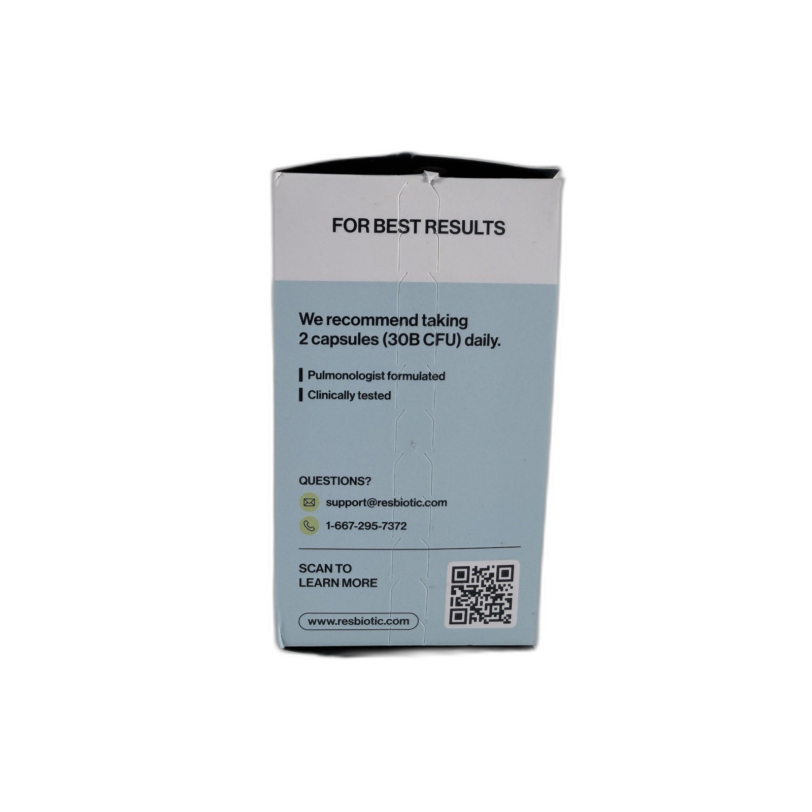 resbiotic resB Lung Support Probiotic Supplement – Lung Health Supplement NEW