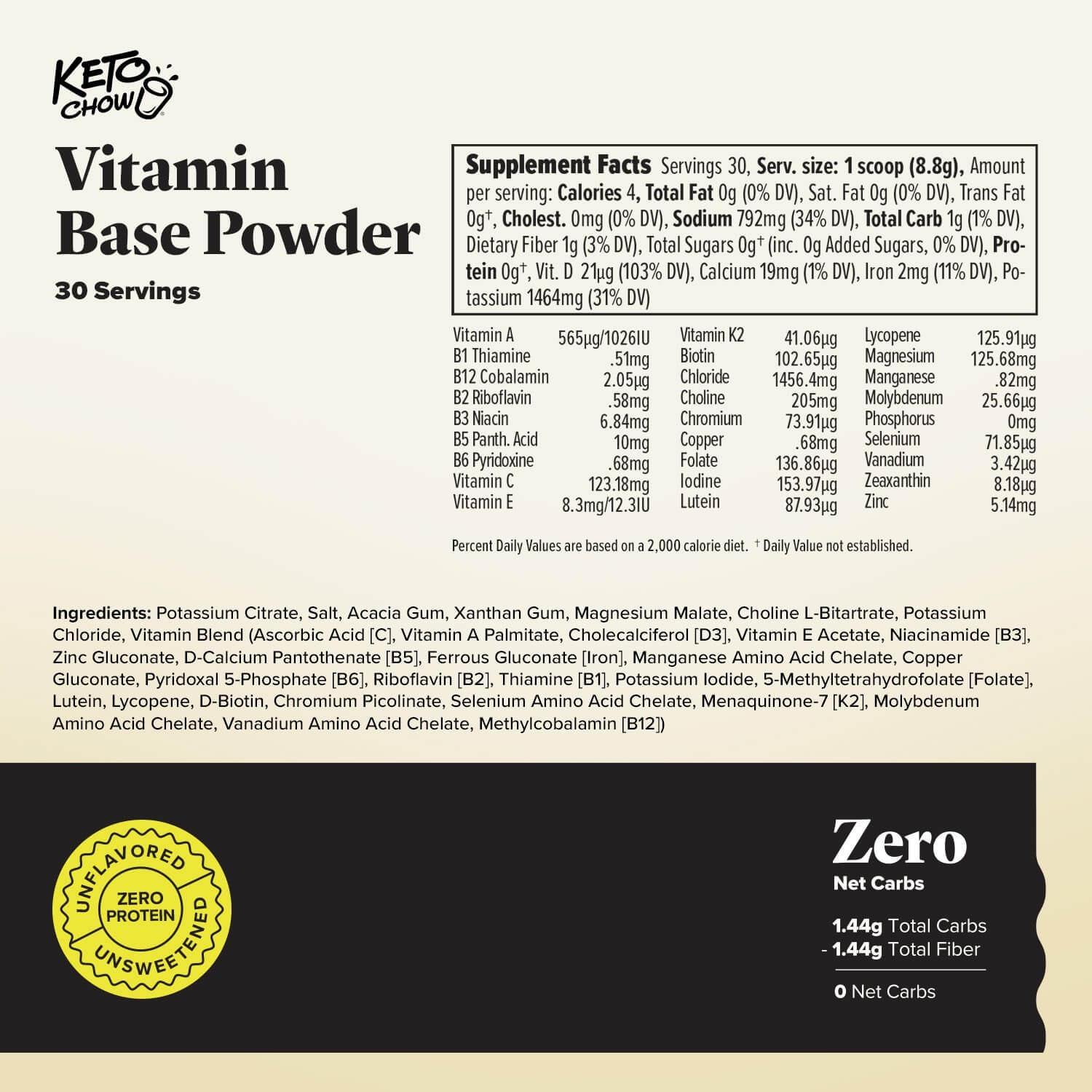 Keto Chow Base Powder