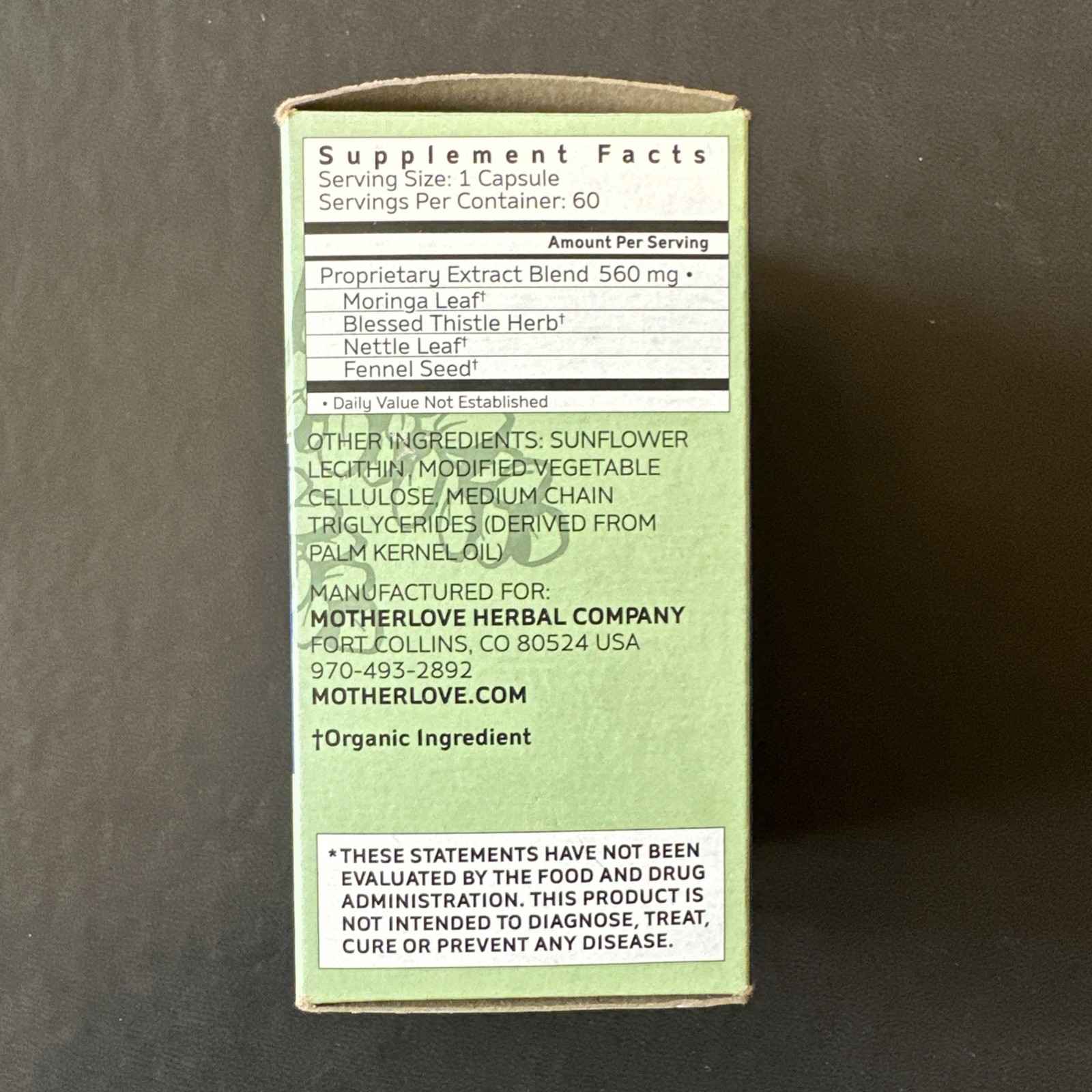 Mother Love MORE MILK MORINGA – Supports Breast Milk Supply 60 Caps Exp 01/2026