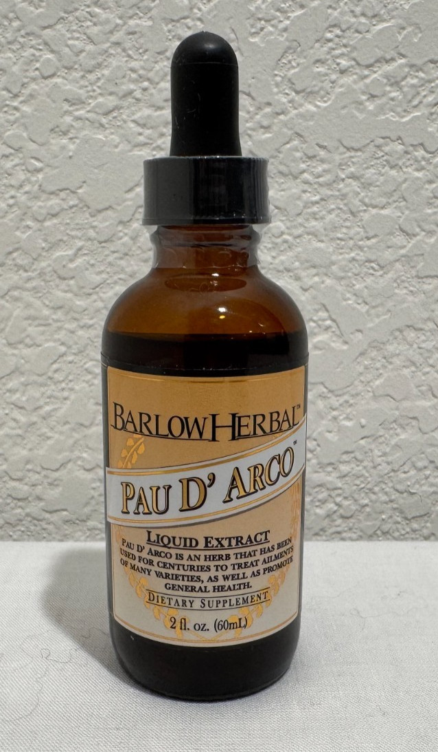 New Barlow Herbal Pau D’ Arco 2 fl oz Dietary Supplement Exp 04/2030