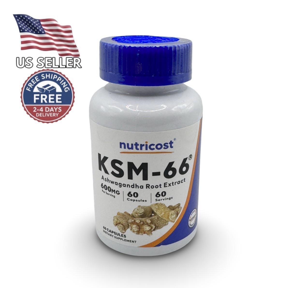 Nutricost KSM-66 Ashwagandha Root Extract 600mg, 60 Capsules, 60 Servings