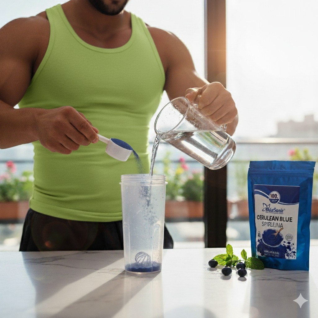 Organic Blue Spirulina Superfood | Antioxidant-Rich Phycocyanin|Vegan – 1 Pouch