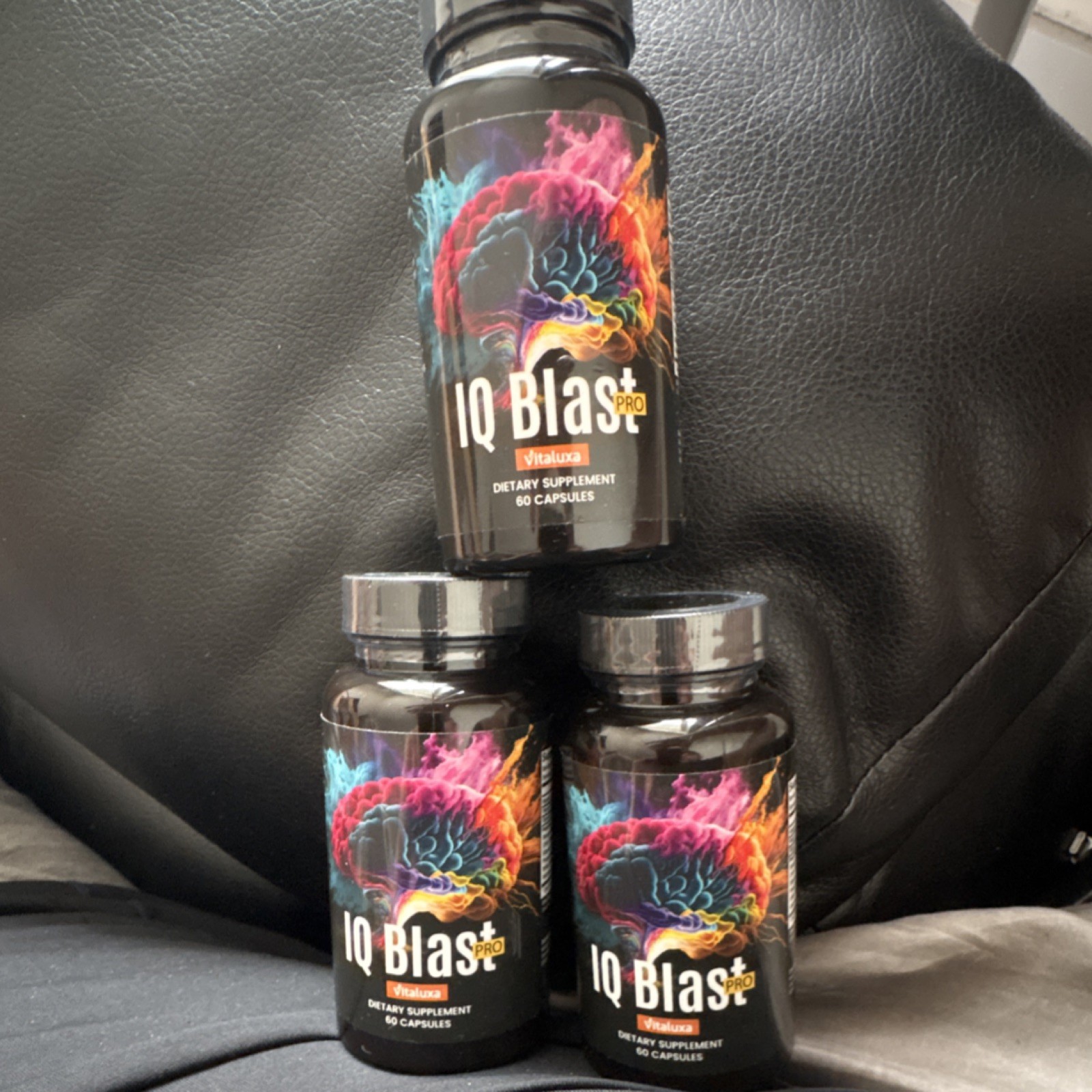 Vitaluxa IQ Blast Pro Brain Health Support Supplement Capsules 60ct 3 bottles
