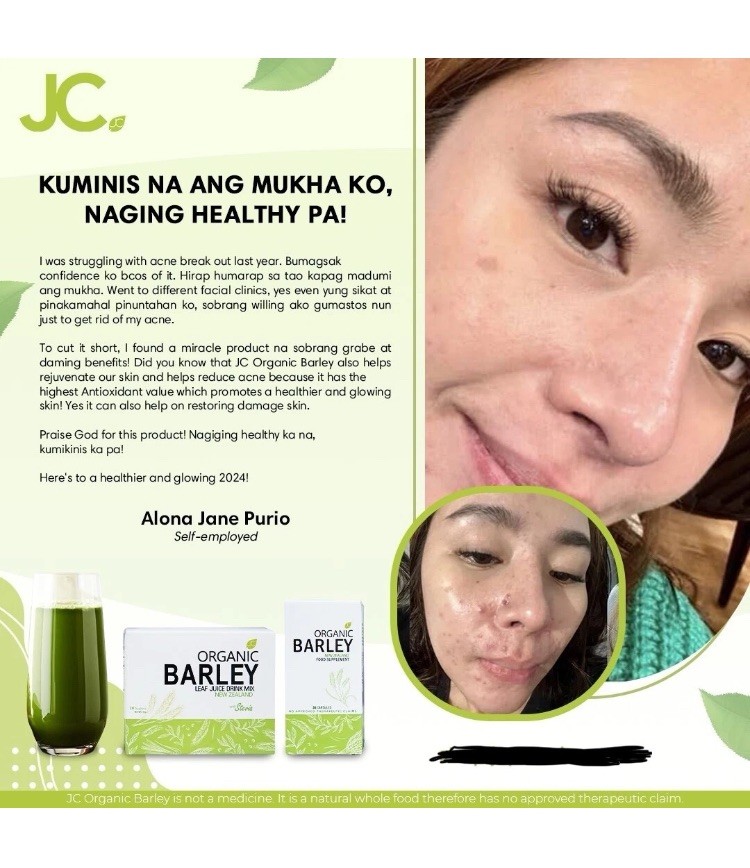 JC PURE Organic BARLEY Capsules from New Zealand NEW in Pkg.