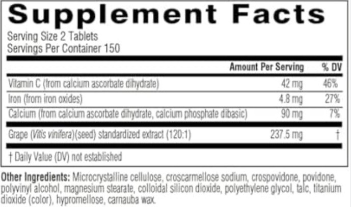 Swisse Grape Seed Extract Grapeseed Antioxidant Supplement w/ Vitamin C 300 CT