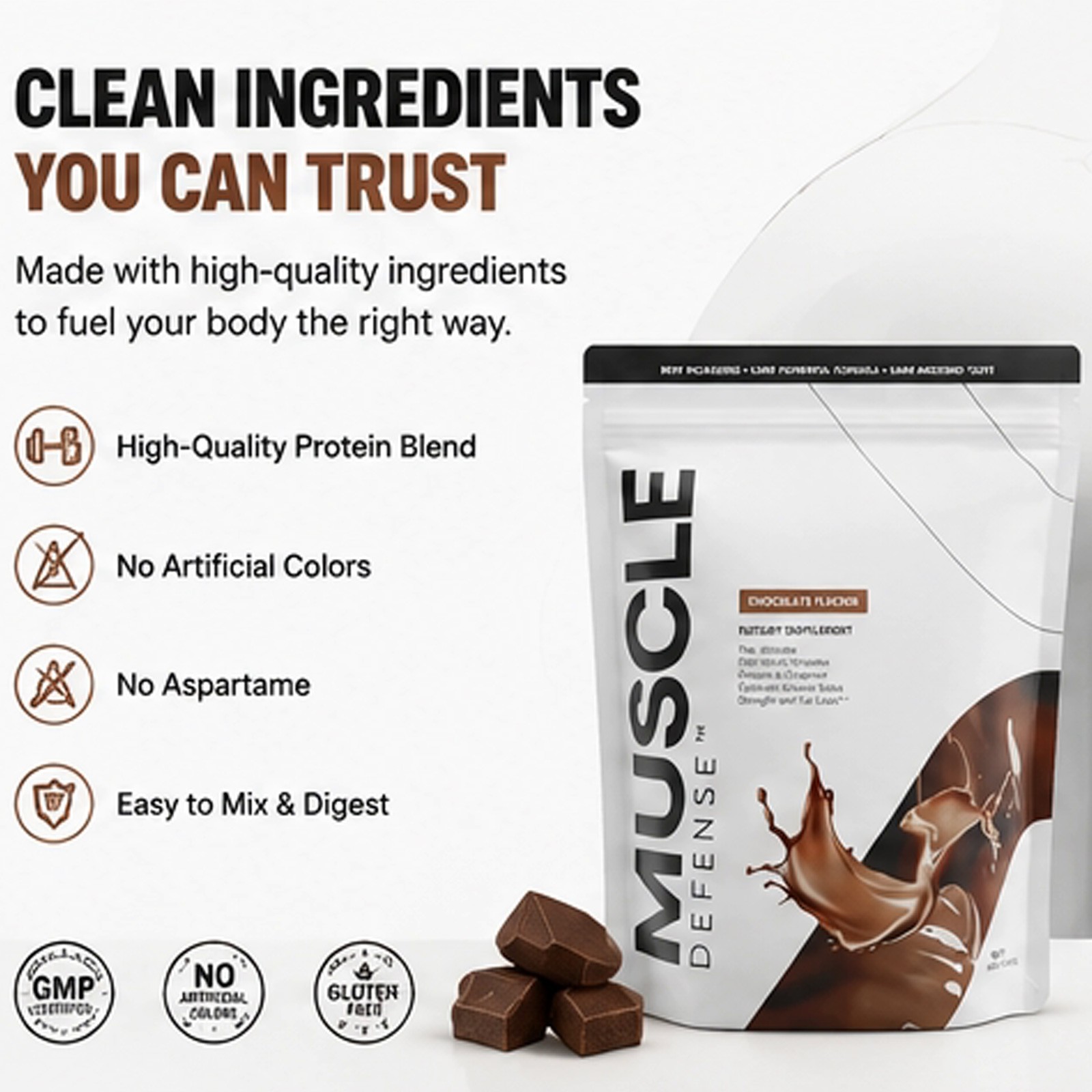 New Apex Labs Muscle Defense Chocolate Flavor- 8.57 OZ – EXP 2027 NEW!
