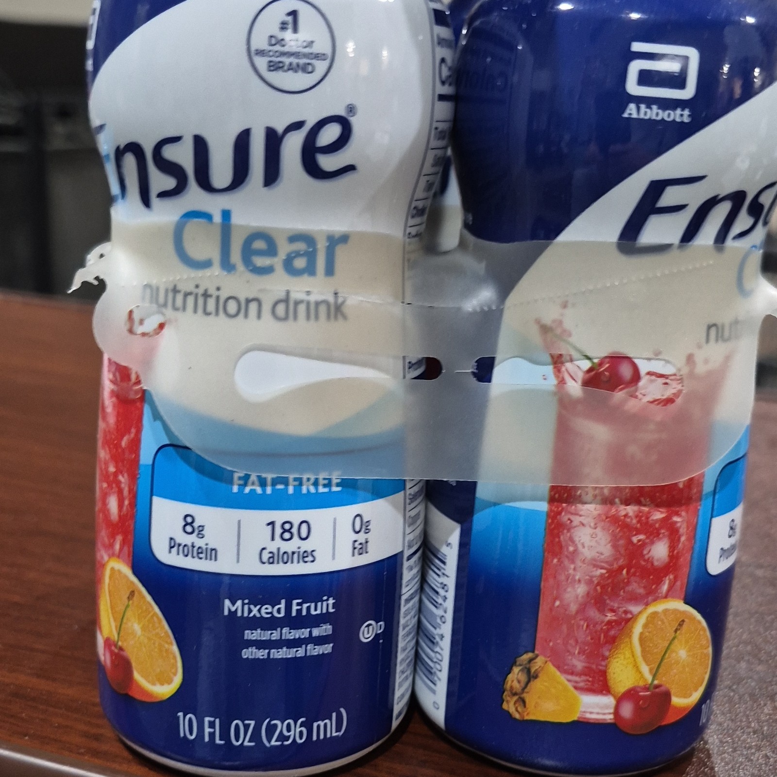 Ensure Clear Nutrition Drink, Mixed Fruit Flavor, Fat-Free Liquid, 10 fl oz