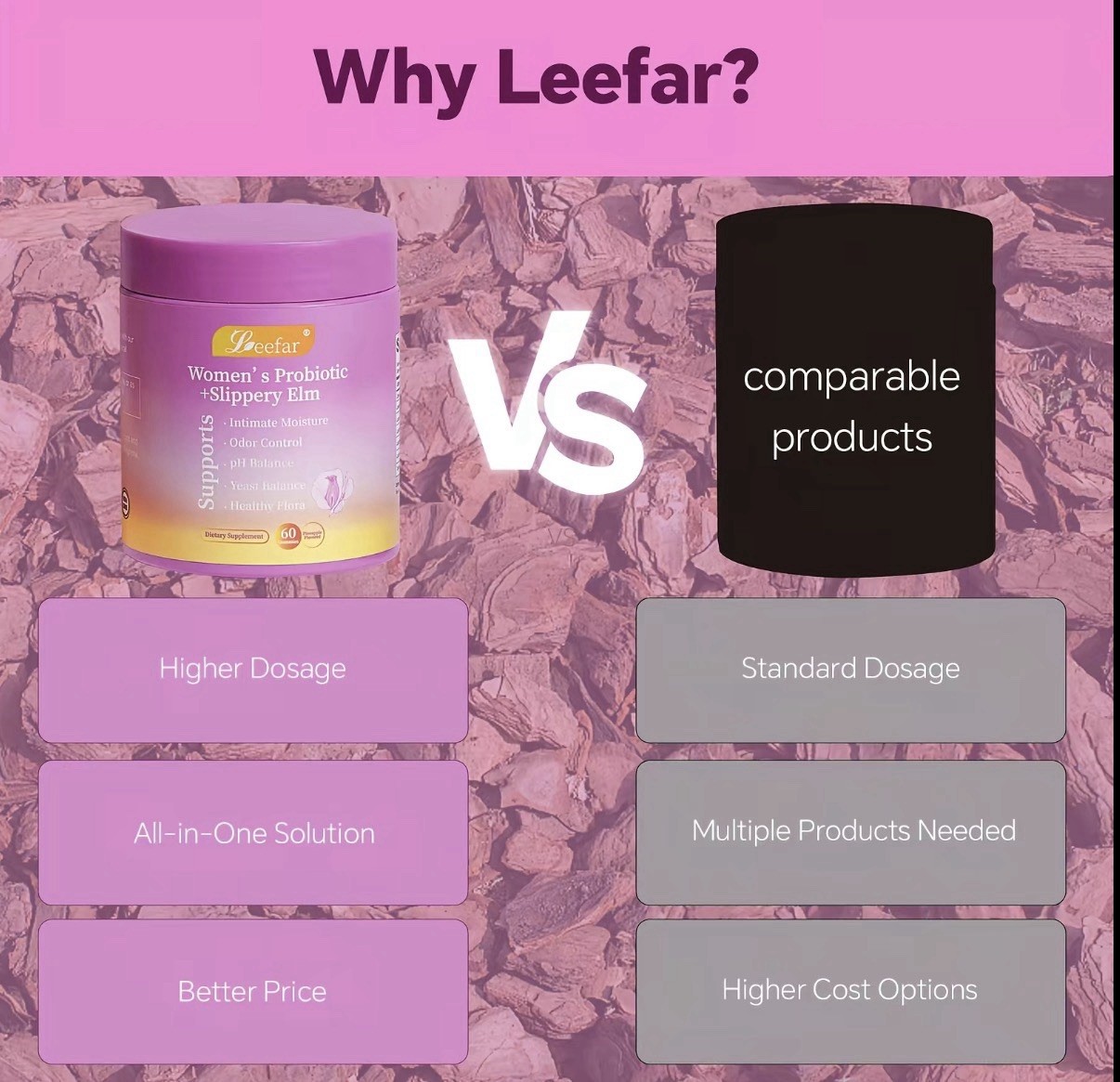 Leefar Women’s Probiotic + Slippery Elm Pineapple Gummies 60ct