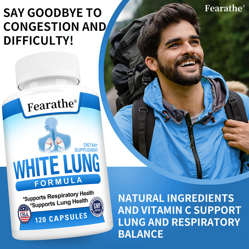 Lung Support Capsules – Free Breathing,Clear Airways,Lung Detox Supplements