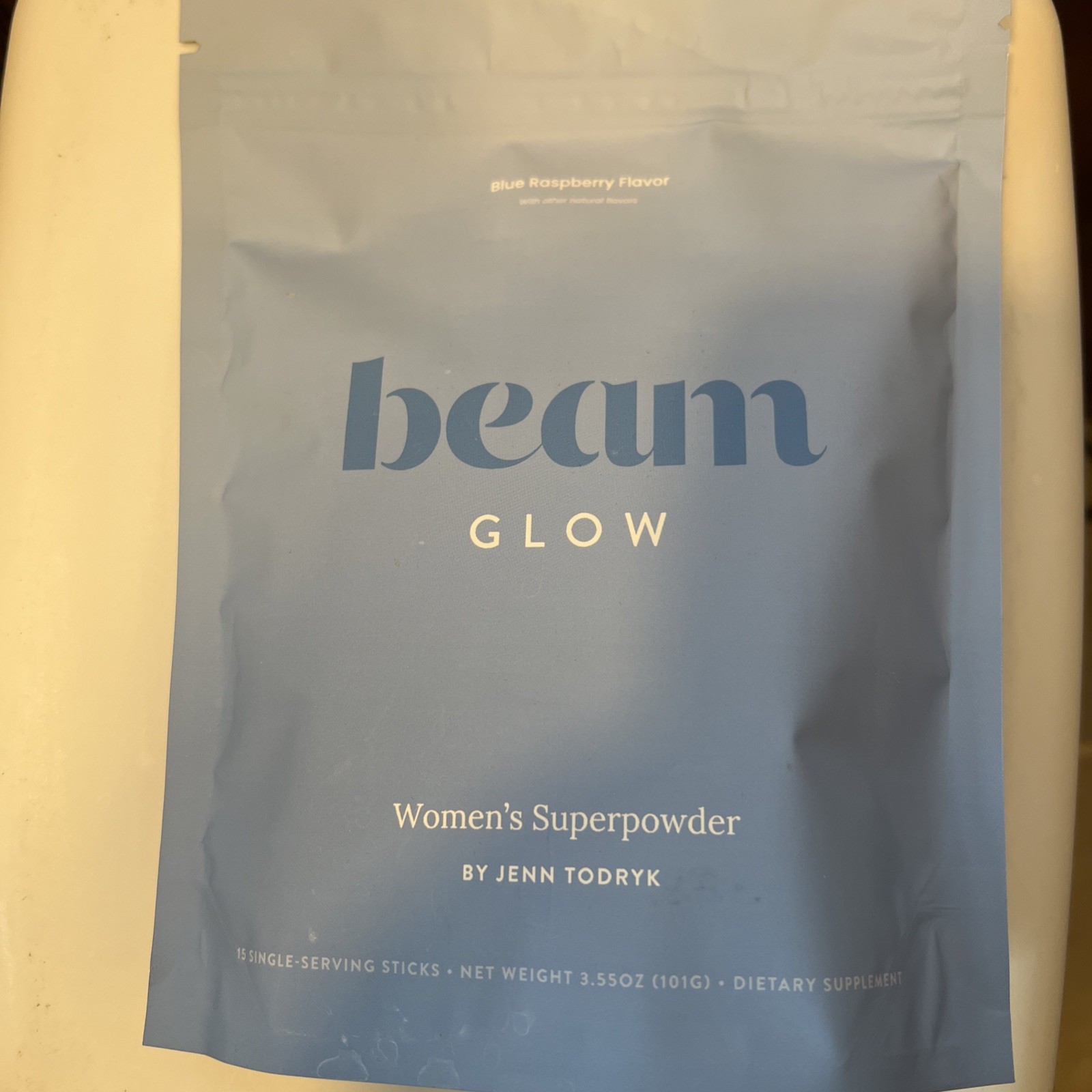 beam Glow Superpowder Women’s Blue Raspberry Dietary Supplement 3.55 oz