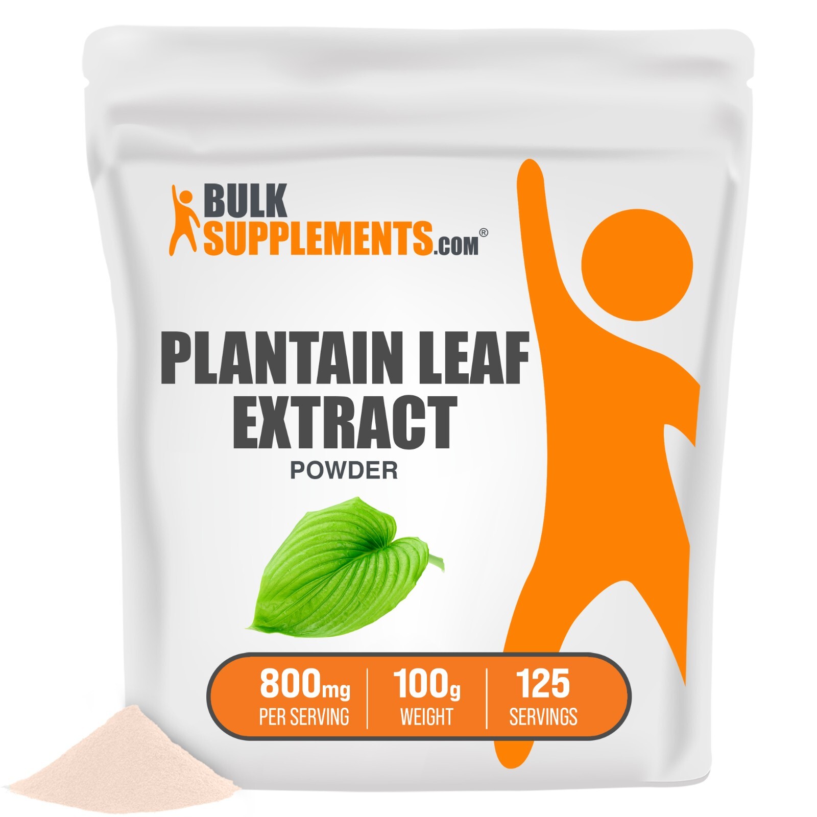 BulkSupplements Plantain Leaf Extract Powder – 800 mg Per Serving