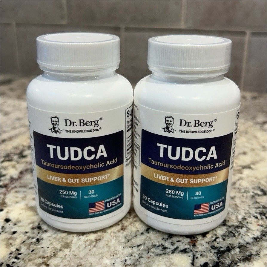 Dr. Berg TUDCA Liver & Gut Support 250mg 30 Capsules Two Pack!