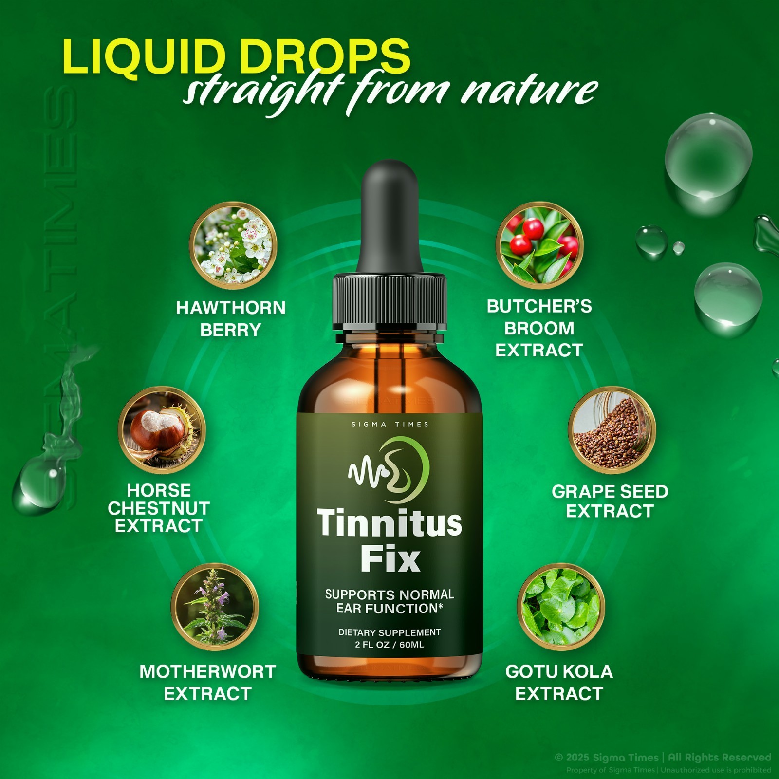 Tinnitus Fix – Premium Liquid Drops for Ear and Hearing Support (30servs.)