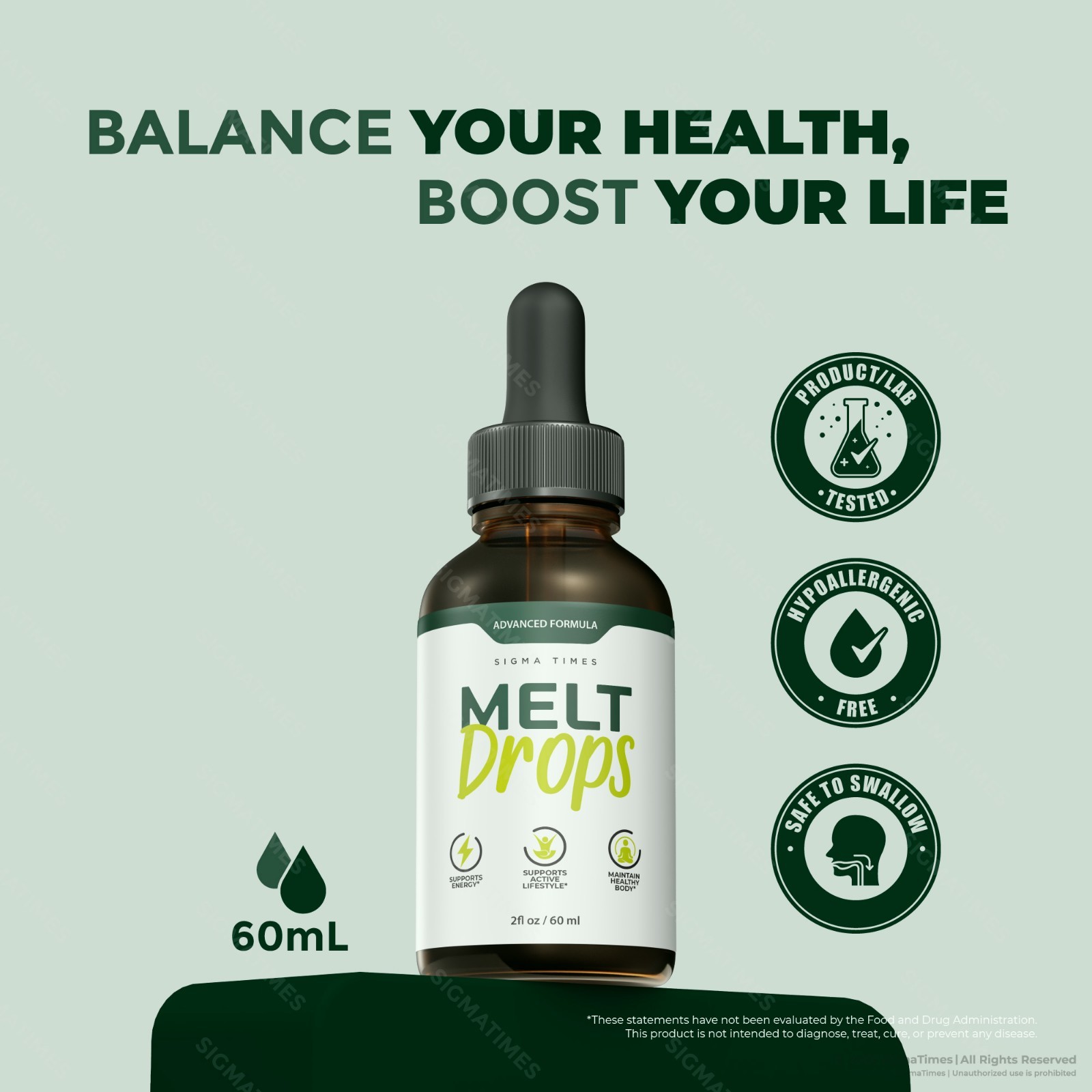 MeltDrops, Advanced Liquid Supplement for Weight Loss & Metabolism – 3 Pack