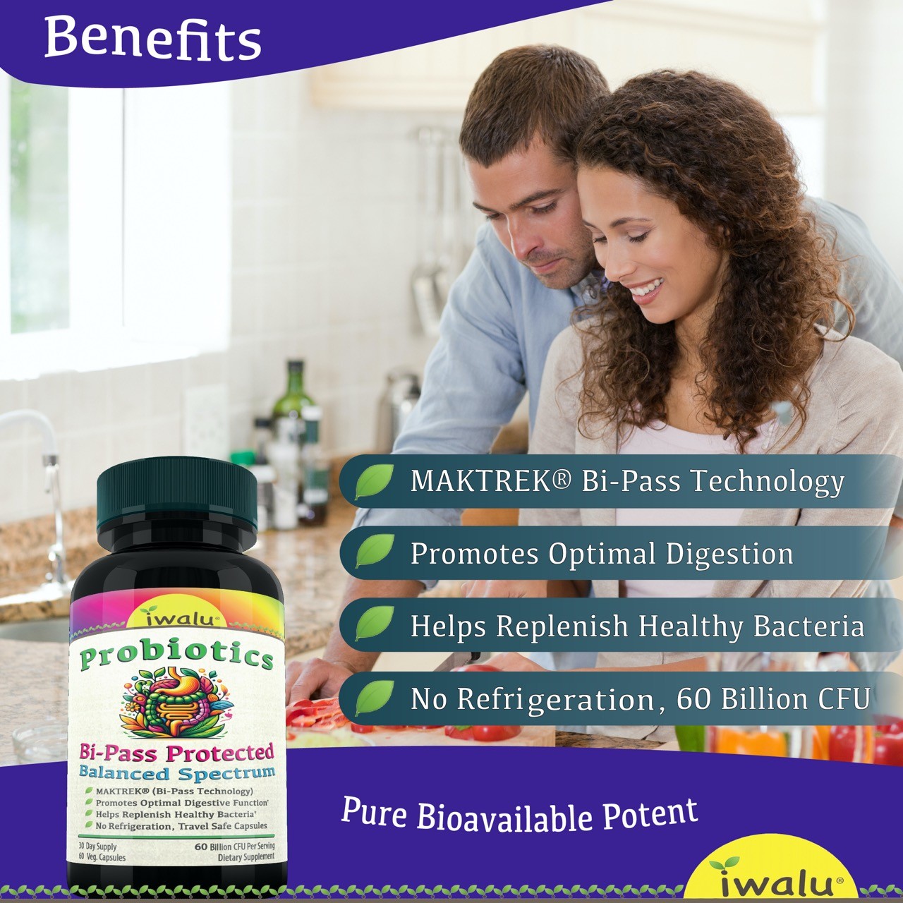 Best Probiotics For Diarrhea, IWALU | *FAST FREE SHIPPING* Same Day