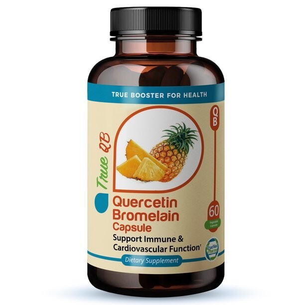 TrueMed Quercetin Bromelain Supplement Support Immune / Cardiovascular Function