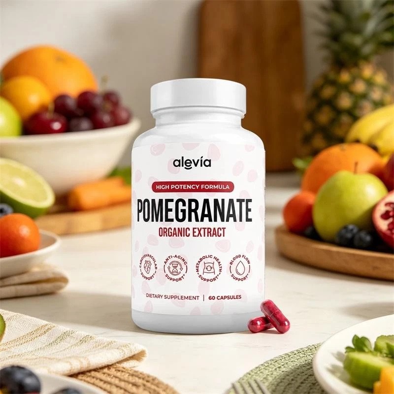 3X Alevia Pomegranate Capsules 60ct Organic Extract Antioxidant