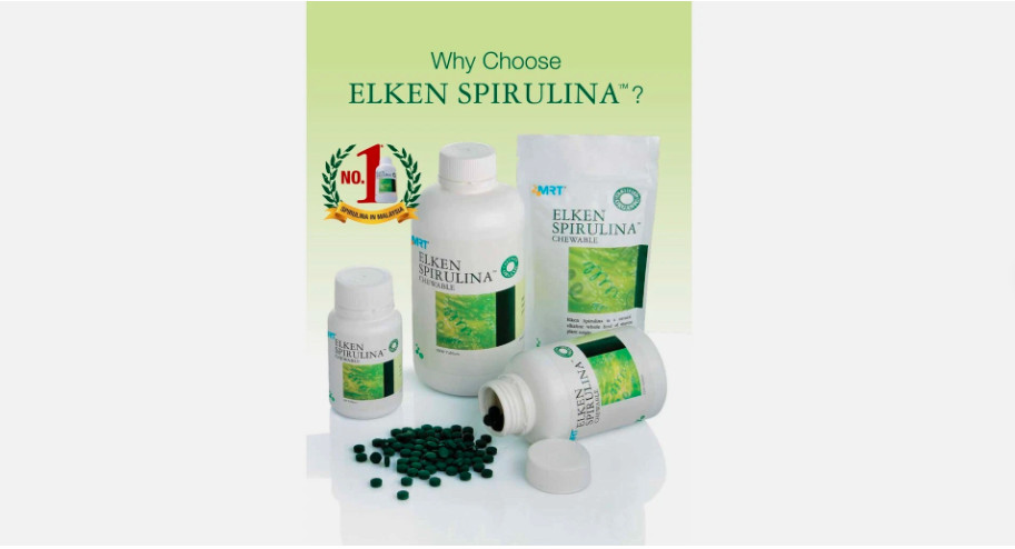 💯 ELKEN :Chewable ORGANIC SPIRULINA – (3000T/pack) NATURAL energy booster