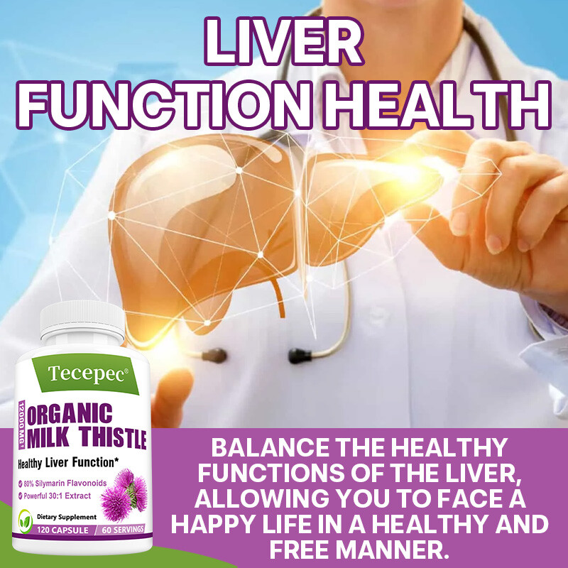 Organic Milk Thistle – 12,000mg Strength / Supports Liver Cleanse and Detox