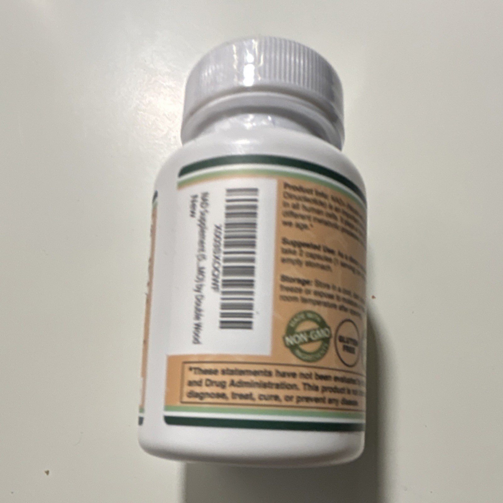 Double Wood Supplements NAD+ Capsules 500mg 60 Non-GMO Gluten-Free
