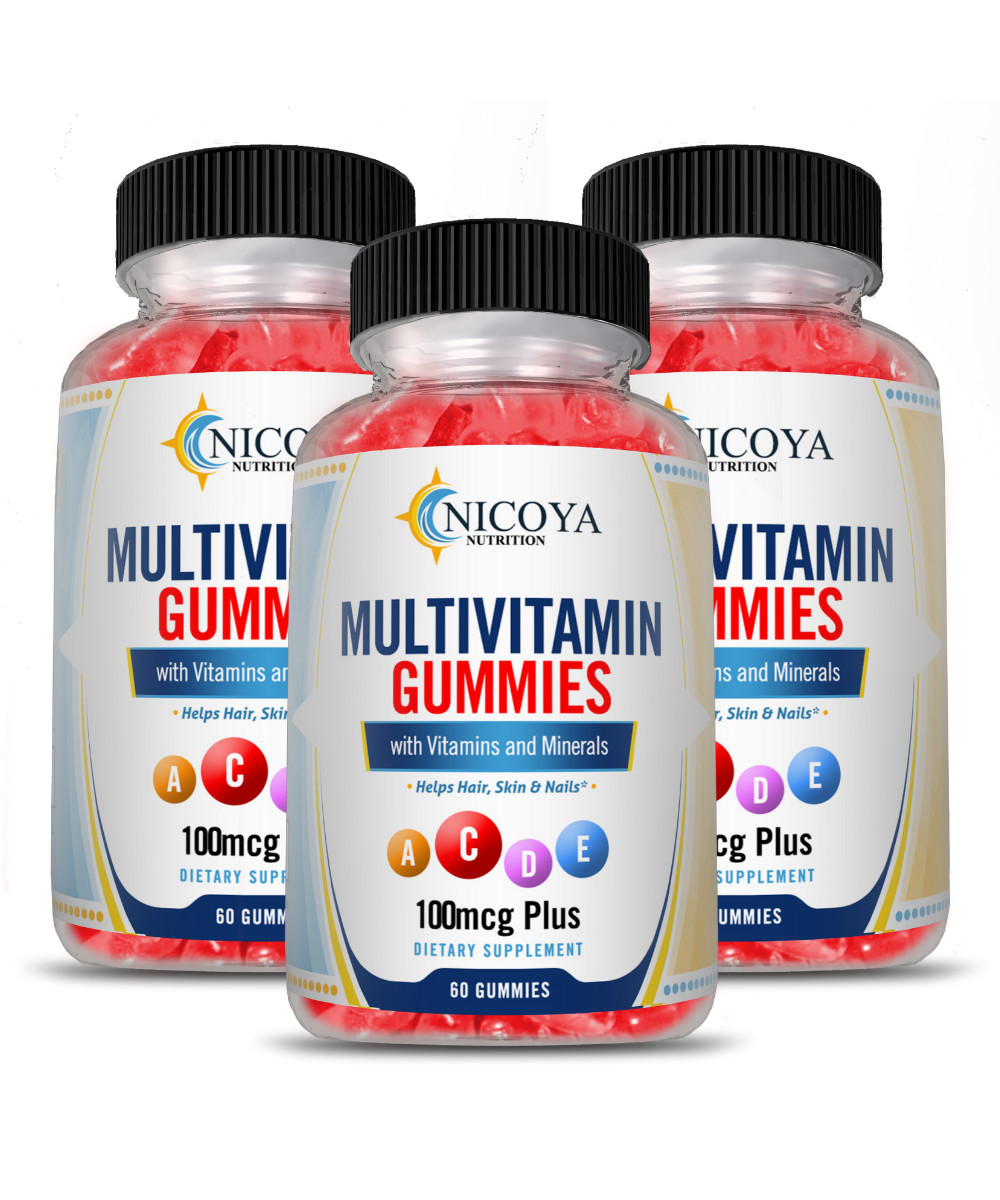 Family MultiVitamin Gummy, Biotin, Vitamin A, C & E, Zinc & Vitamin B-12
