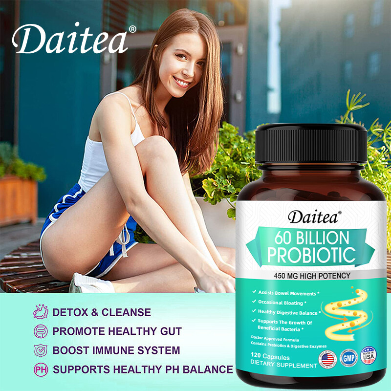 60 Billion Probiotics 450 Mg For Healthy Digestive Balance