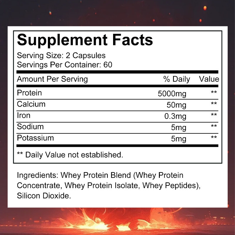 WHEY PROTEIN 5000MG WHEY GOLD PEPTIDES & ISOLATE PRIMARY SOURCE