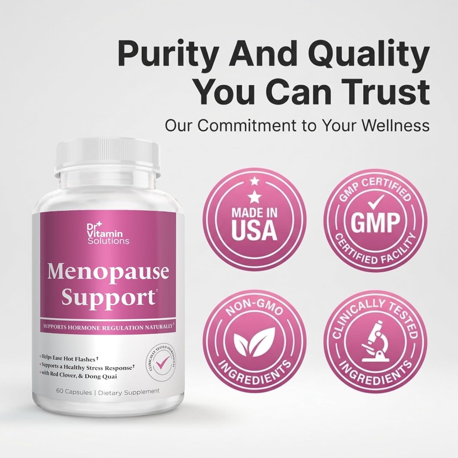 Menopause Support Helps Ease Hot Flashes Naturally Supports Hormone Regulation