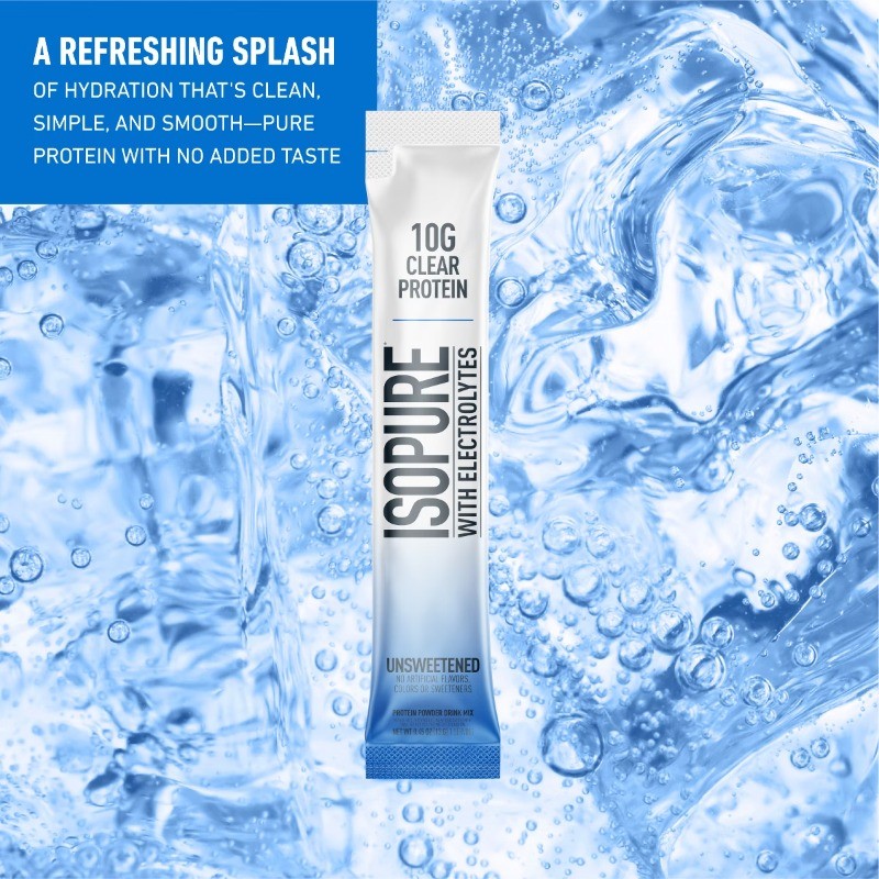 Isopure Protein Water Stick Pack – Unflavored – 6ct