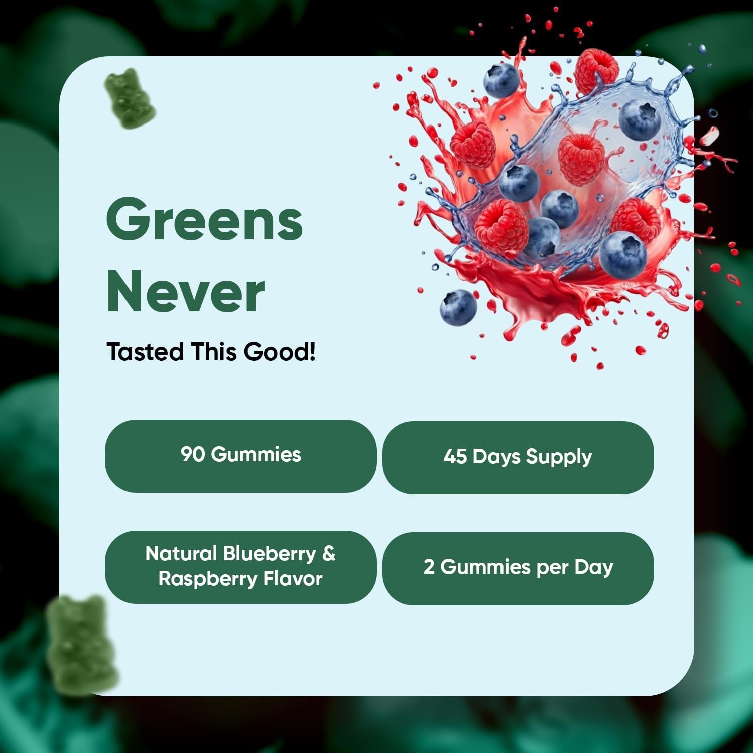 WeightWorld Super Greens Gummies 90 Count – Energy & Immune Support