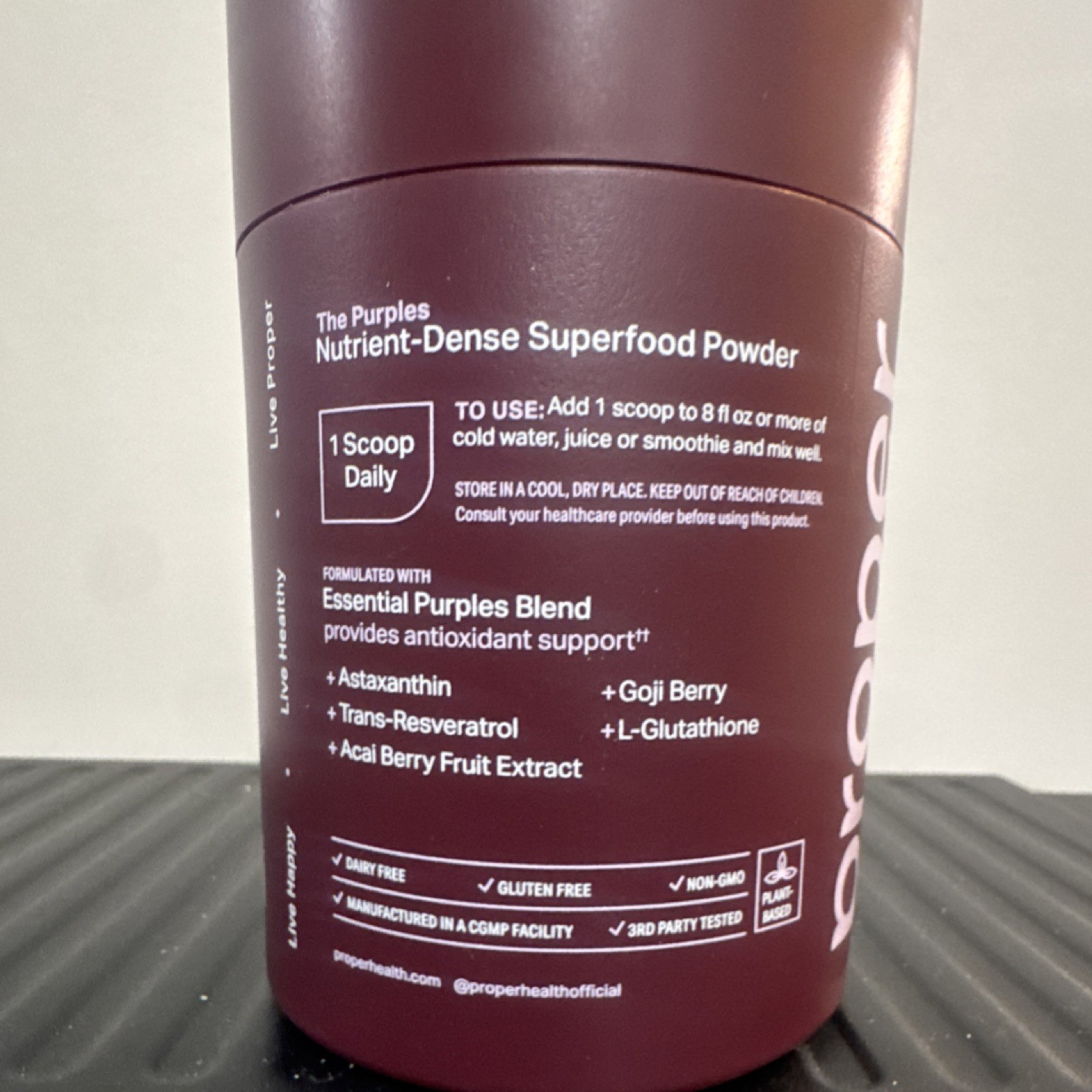 Proper Antioxidant Support Acai Berry Powder 30 Serv EXP 02/15/27