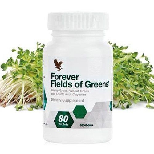 2 bott. of Forever Fields Of Greens (80 tab.ea) Healthy digestion. Kosher/Halal