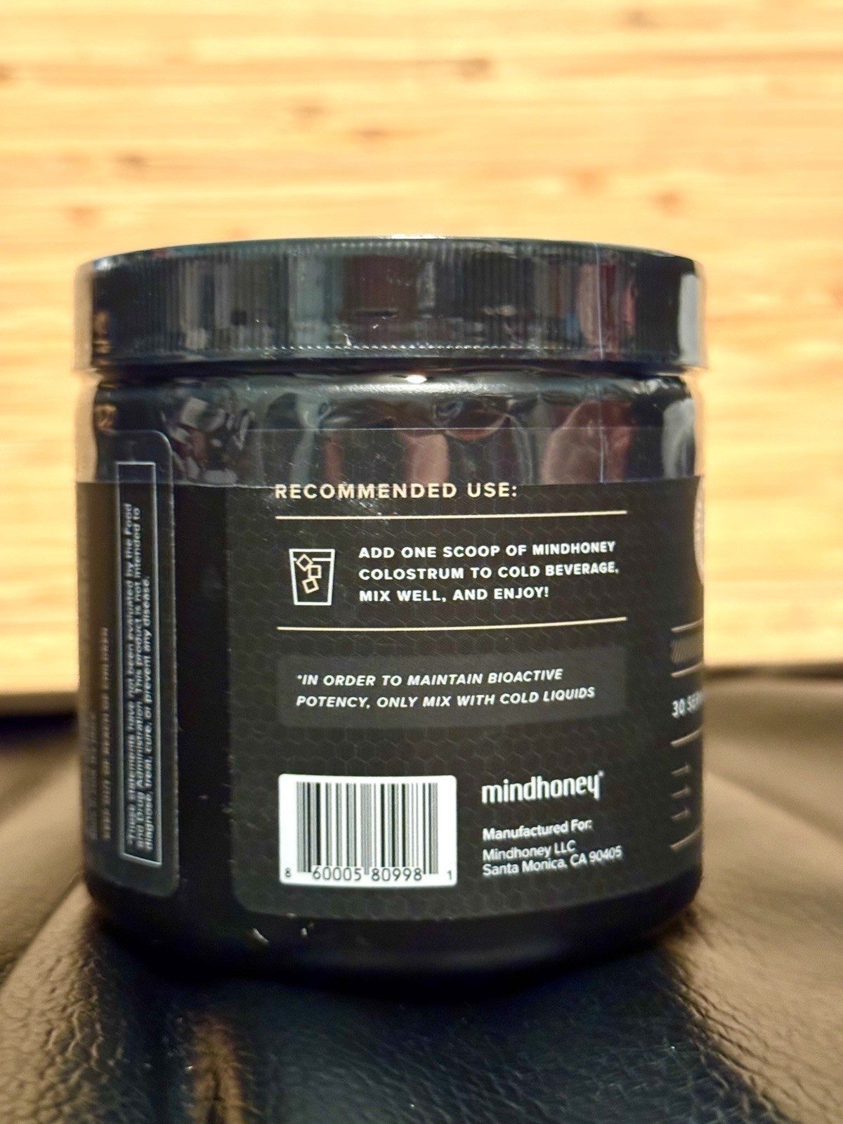 mindhoney Organic Colostrum Superfood Powder Natural Cacao 5.25 oz