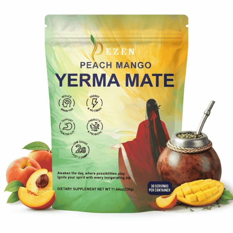 DEZEN Yerba Mate Tea & Calm Magnesium Powder | Combo Pack