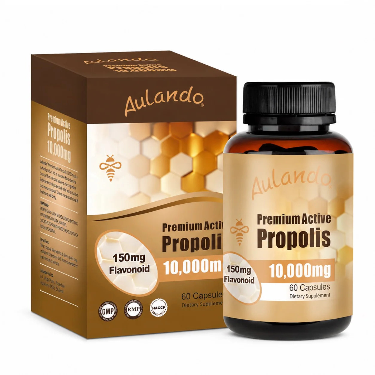 Aulando Premium Active Propolis 10000mg 60 Capsules