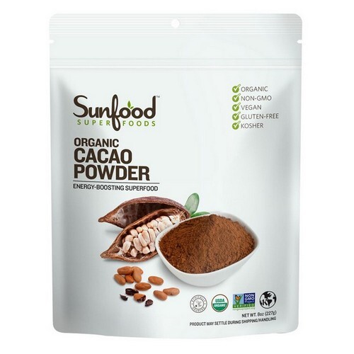 Cacao Powder Organic 8 Oz By Sunfood Superfoods