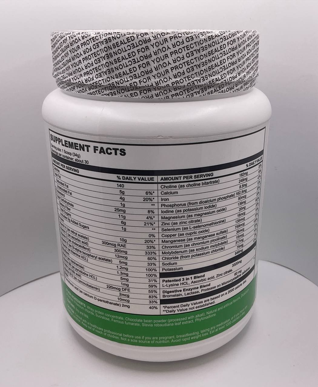 Enable Weight Loss Shake Rich Chocolate 3-in-1 Blend 34g 30 Servings Del Mar