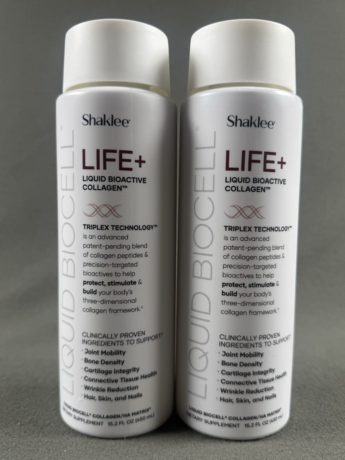 (2) Shaklee Liquid BioCell Life+ Bioactive Collagen 15.2 fl oz – Exp 09/2027