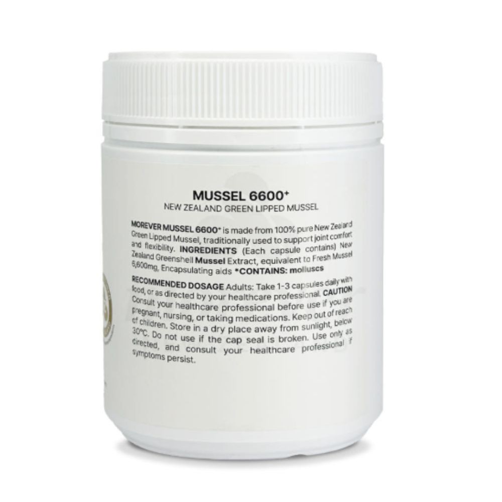 Morever New Zealand Green Lipped Mussel 6600+ 300 Capsules