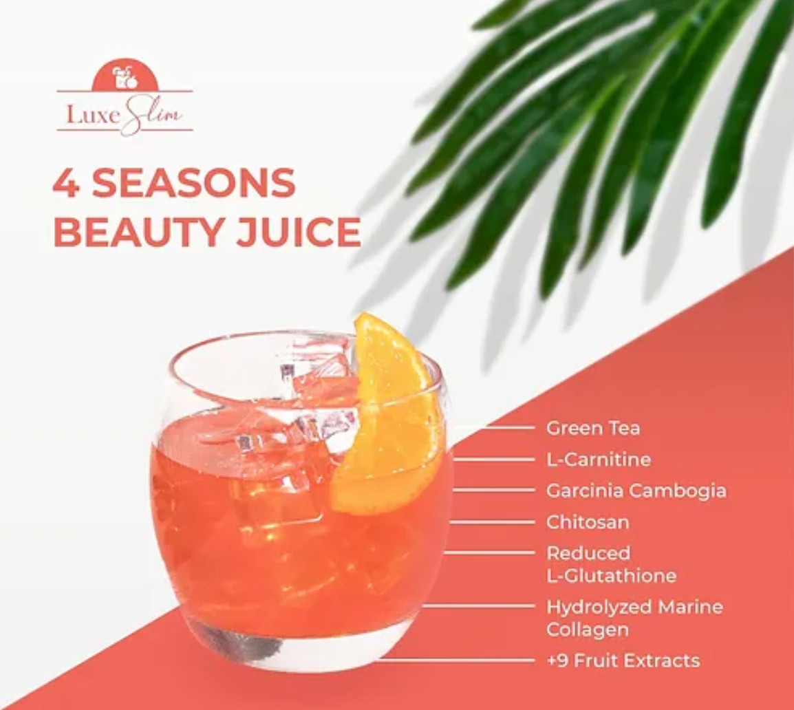 Luxe Slim 4 SEASONS Beauty Juice, 21g x 10 Sachets