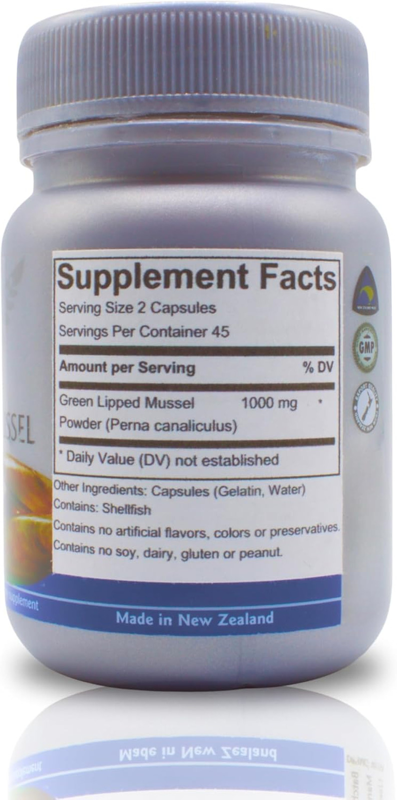 Green Lipped Mussel – 90 Capsules – the Miracle from New Zealand for Arthriti…