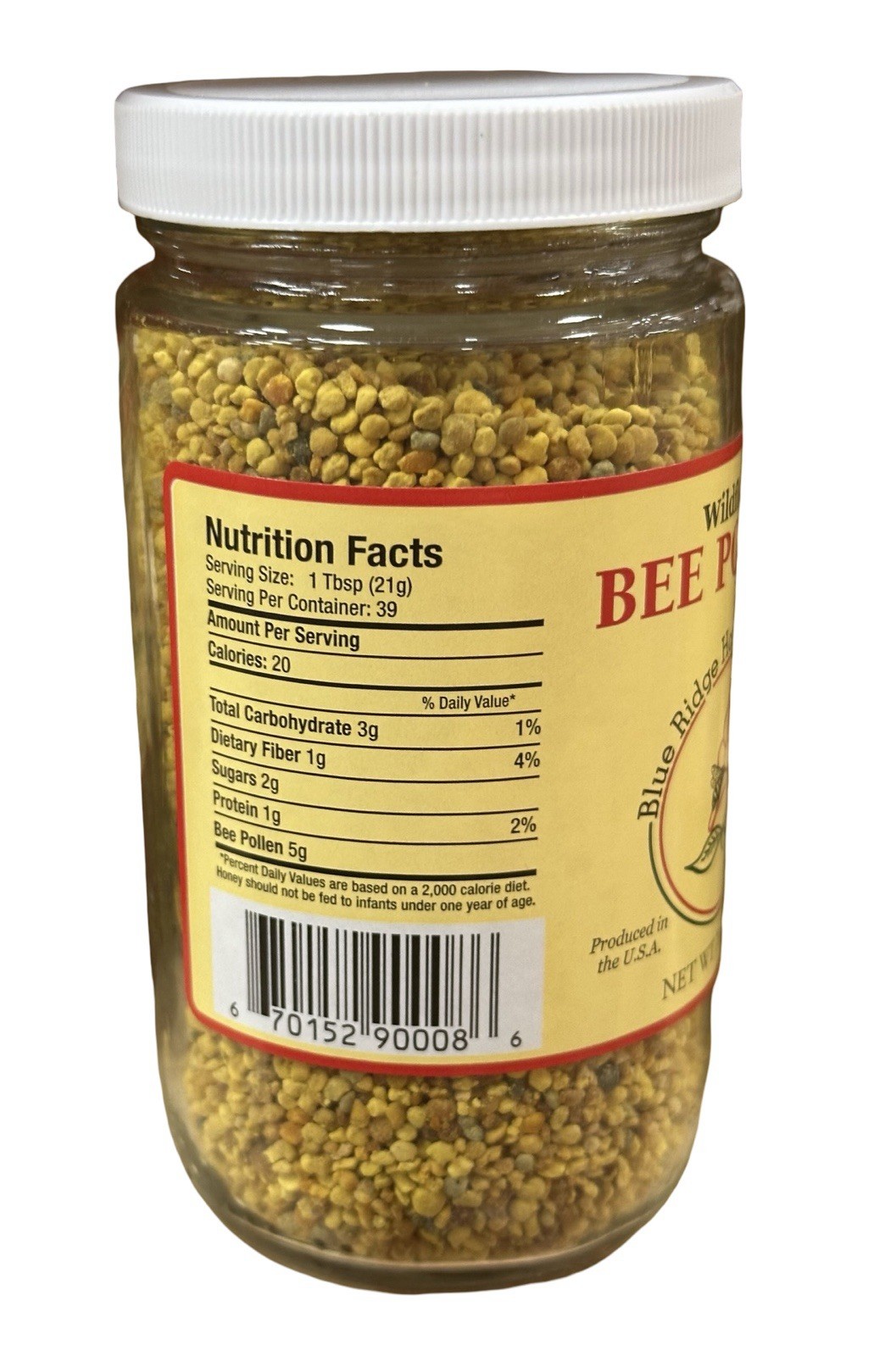 Blue Ridge Honey Company Wildflower Bee Pollen Granules 7oz (198g)