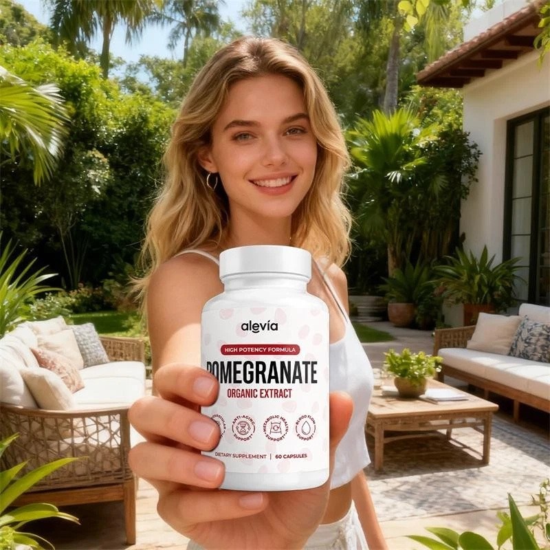 Alevia Pomegranate Caps Antioxidant Fruit Dietary Supplement 60-Count