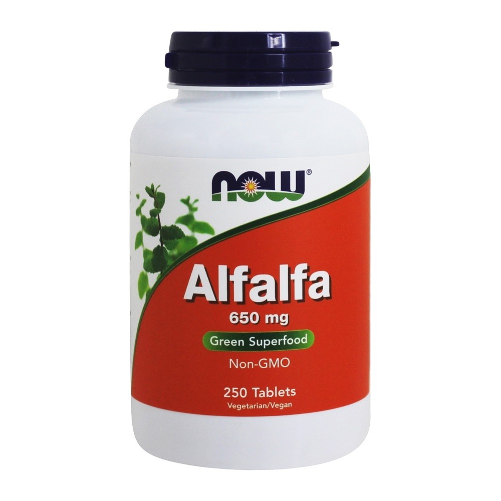 NOW Foods Alfalfa Green Superfood 10 Grain 650 mg., 250 Tablets