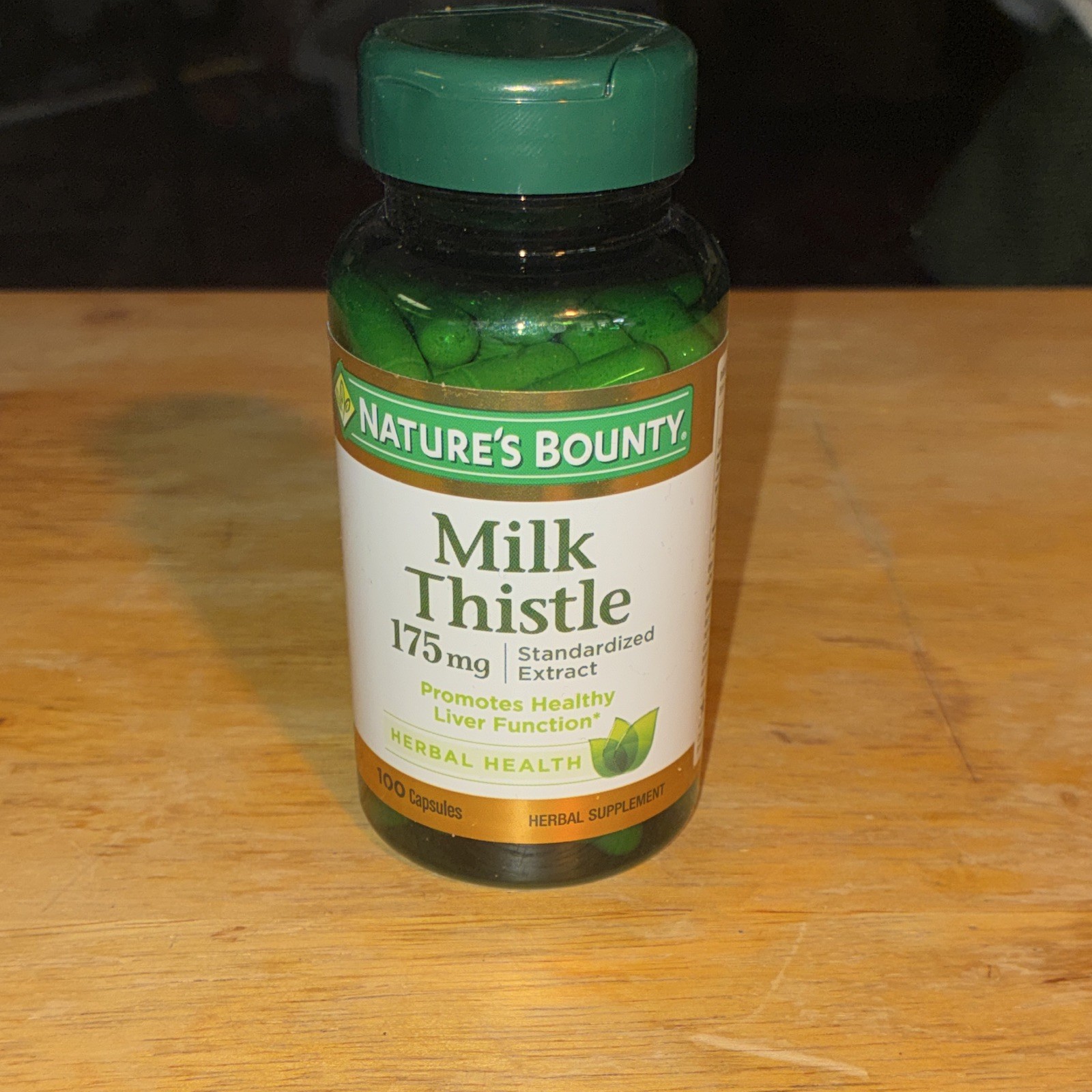 Nature’s Bounty Milk Thistle 175 mg Liver Health Support 100 Capsules
